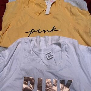 PINK Yellow Tank Top